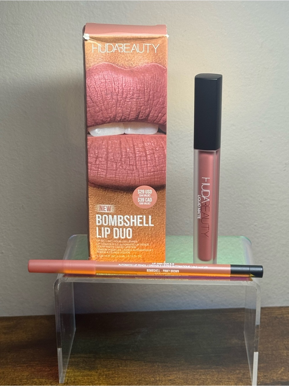 Huda beauty bombshell lip duo
